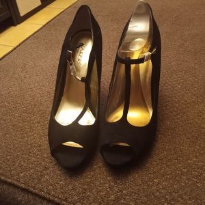 New suede high heels